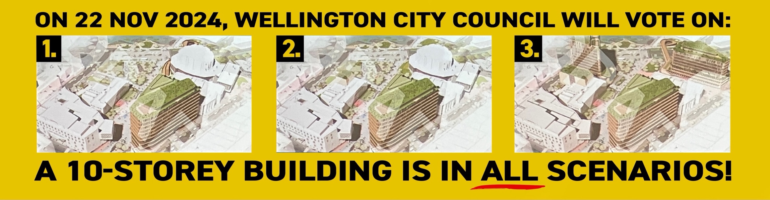 Original campaign image showing civic square options
